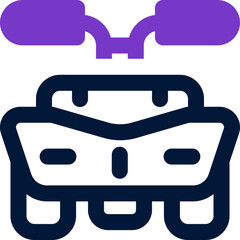 atv duotone icon. Sleek and modern vector icon for websites, mobile apps, marketing materials, and corporate design. Fully scalable and ready to use.