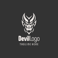 Elegant Dark Devil Logo Design
