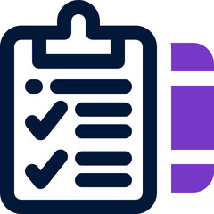 clipboard duotone icon. Sleek and modern vector icon for websites, mobile apps, marketing materials, and corporate design. Fully scalable and ready to use.