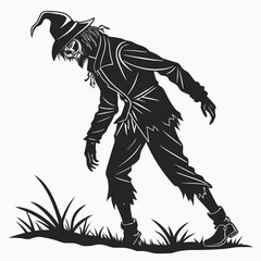 vector illustration of a black cat