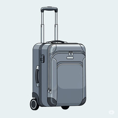 suitcase, travel, bag, luggage, baggage, case, object, trip, handle, journey, tourism, business, red, briefcase, vacation, holiday, isolated, voyage, icon, trolley, handbag, wheel, leisure, summer, 