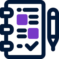 procedure duotone icon. Sleek and modern vector icon for websites, mobile apps, marketing materials, and corporate design. Fully scalable and ready to use.