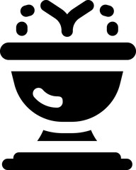 fountain glyph icon. Strong and solid vector icon for websites, mobile interfaces, presentations, and visual branding. High quality and easy to edit.