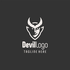 Creative Dark Devil Logo Symbol
