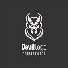 Dynamic Black White Devil Vector