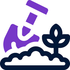 shovel duotone icon. Sleek and modern vector icon for websites, mobile apps, marketing materials, and corporate design. Fully scalable and ready to use.