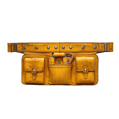 vintage suitcase isolated on white