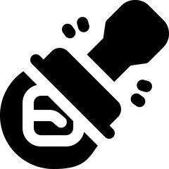 stamp glyph icon. Strong and solid vector icon for websites, mobile interfaces, presentations, and visual branding. High quality and easy to edit.