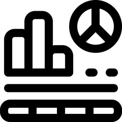 data chart line icon. Clean and minimalist vector icon for websites, mobile apps, presentations, and logos. Fully scalable and customizable for any project.