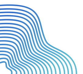 Gradient Wavy Line Abstract Background Design, Colored Curved Wave Pattern for Modern Decoration