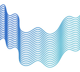 Gradient Wavy Line Abstract Background Design, Colored Curved Wave Pattern for Modern Decoration