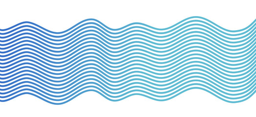 Gradient Wavy Line Abstract Background Design, Colored Curved Wave Pattern for Modern Decoration