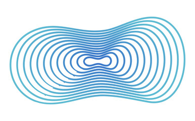 Gradient Wavy Line Abstract Background Design, Colored Curved Wave Pattern for Modern Decoration