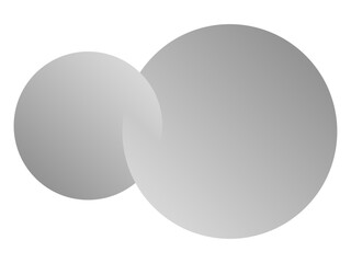 円 合体 融合 グレー系