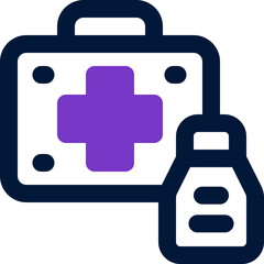 Fototapeta premium first aid duotone icon. Sleek and modern vector icon for websites, mobile apps, marketing materials, and corporate design. Fully scalable and ready to use.