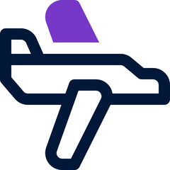 airplane duotone icon. Sleek and modern vector icon for websites, mobile apps, marketing materials, and corporate design. Fully scalable and ready to use.