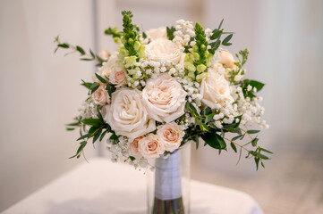 wedding bouquet of roses