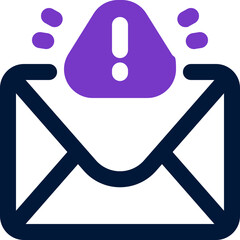 email alert duotone icon. Sleek and modern vector icon for websites, mobile apps, marketing materials, and corporate design. Fully scalable and ready to use.