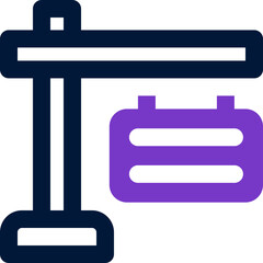 sign duotone icon. Sleek and modern vector icon for websites, mobile apps, marketing materials, and corporate design. Fully scalable and ready to use.