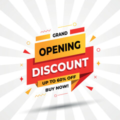 Grand Opening Discount Promotional banner design