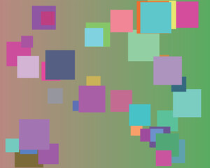 Abstract background with colorful squares and gradient