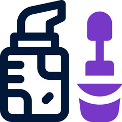 Obraz premium concealer duotone icon. Sleek and modern vector icon for websites, mobile apps, marketing materials, and corporate design. Fully scalable and ready to use.