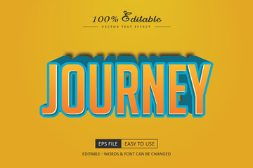 Simple 3d text effect style