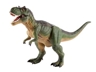Naklejka premium Realistic dinosaur toy Tyrannosaurus Rex figurine with detailed design and texture for kids