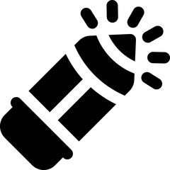 pencil glyph icon. Strong and solid vector icon for websites, mobile interfaces, presentations, and visual branding. High quality and easy to edit.