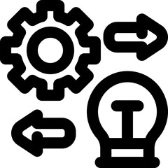 implementation line icon. Clean and minimalist vector icon for websites, mobile apps, presentations, and logos. Fully scalable and customizable for any project.