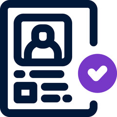 verivication duotone icon. Sleek and modern vector icon for websites, mobile apps, marketing materials, and corporate design. Fully scalable and ready to use.