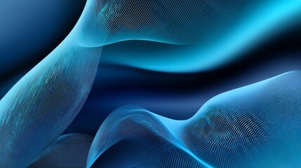 An abstract visual of flowing blue waves, showcasing smooth curves and gradients. Perfect for backgrounds, design projects, or digital art exploration.