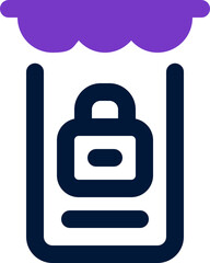 Obraz premium online shop duotone icon. Sleek and modern vector icon for websites, mobile apps, marketing materials, and corporate design. Fully scalable and ready to use.