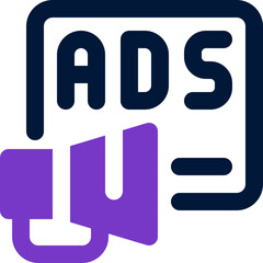 promotion duotone icon. Sleek and modern vector icon for websites, mobile apps, marketing materials, and corporate design. Fully scalable and ready to use.