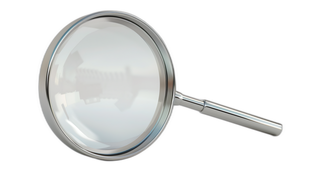 magnifying glass isolated on white