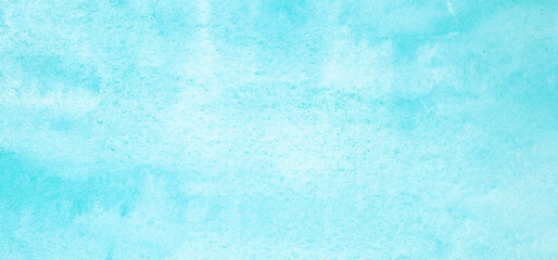 Watercolor background, art abstract surface blue watercolor painting textured design on white paper background, banner, backdrop, template, poster, wallpaper