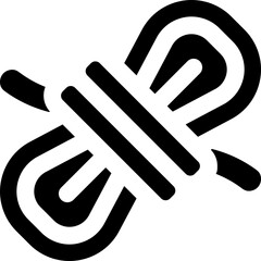 rope glyph icon. Strong and solid vector icon for websites, mobile interfaces, presentations, and visual branding. High quality and easy to edit.