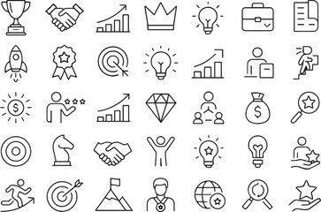 Business and Success Icons Collection