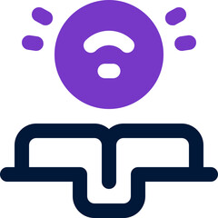ebook duotone icon. Sleek and modern vector icon for websites, mobile apps, marketing materials, and corporate design. Fully scalable and ready to use.