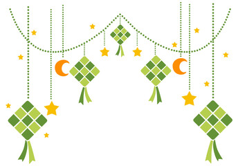 Ketupat hanging decoration. Editable color vector © Brian Gimbal