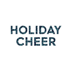 Obraz premium Geometric Holiday Cheer Message for Greetings and Celebrations, Featuring Triangle Patterns and Festive Colors on a White Background, Ready for Seasonal Wishes.