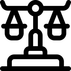 legal line icon. Clean and minimalist vector icon for websites, mobile apps, presentations, and logos. Fully scalable and customizable for any project.