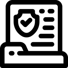 folder line icon. Clean and minimalist vector icon for websites, mobile apps, presentations, and logos. Fully scalable and customizable for any project.