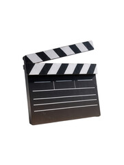 Fototapeta premium Clapperboard isolated on transparent background
