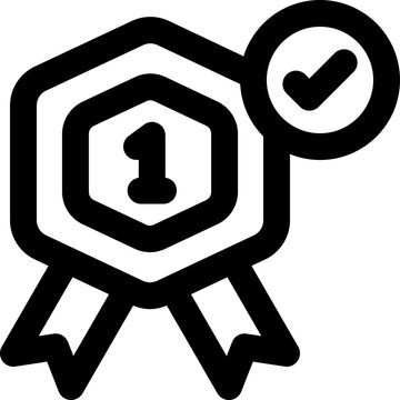 reward points line icon. Clean and minimalist vector icon for websites, mobile apps, presentations, and logos. Fully scalable and customizable for any project.