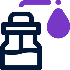 wash bottle duotone icon. Sleek and modern vector icon for websites, mobile apps, marketing materials, and corporate design. Fully scalable and ready to use.