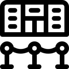 exhibition line icon. Clean and minimalist vector icon for websites, mobile apps, presentations, and logos. Fully scalable and customizable for any project.