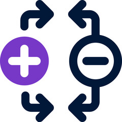 Fototapeta premium magnet duotone icon. Sleek and modern vector icon for websites, mobile apps, marketing materials, and corporate design. Fully scalable and ready to use.