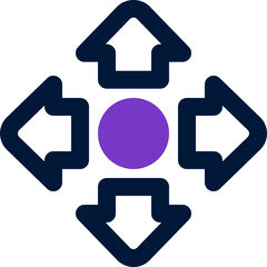 move duotone icon. Sleek and modern vector icon for websites, mobile apps, marketing materials, and corporate design. Fully scalable and ready to use.