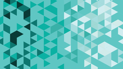 Creative turquoise geometric background featuring triangles and polygon shapes, ideal for web, print, digital design, branding, and stylish contemporary projects